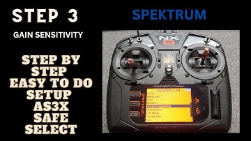 SPEKTRUM FORWARD PROGRAMMING pt 3 GAIN SENSITIVITY SET UP SAFE & AS3X EASY TO FOLLOW ALONG E-FLITE