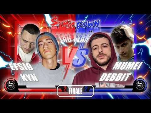 KYN & EFSI9 vs DEBBIT & MUMEI (Finale) SMIC DOWN TAG TEAM