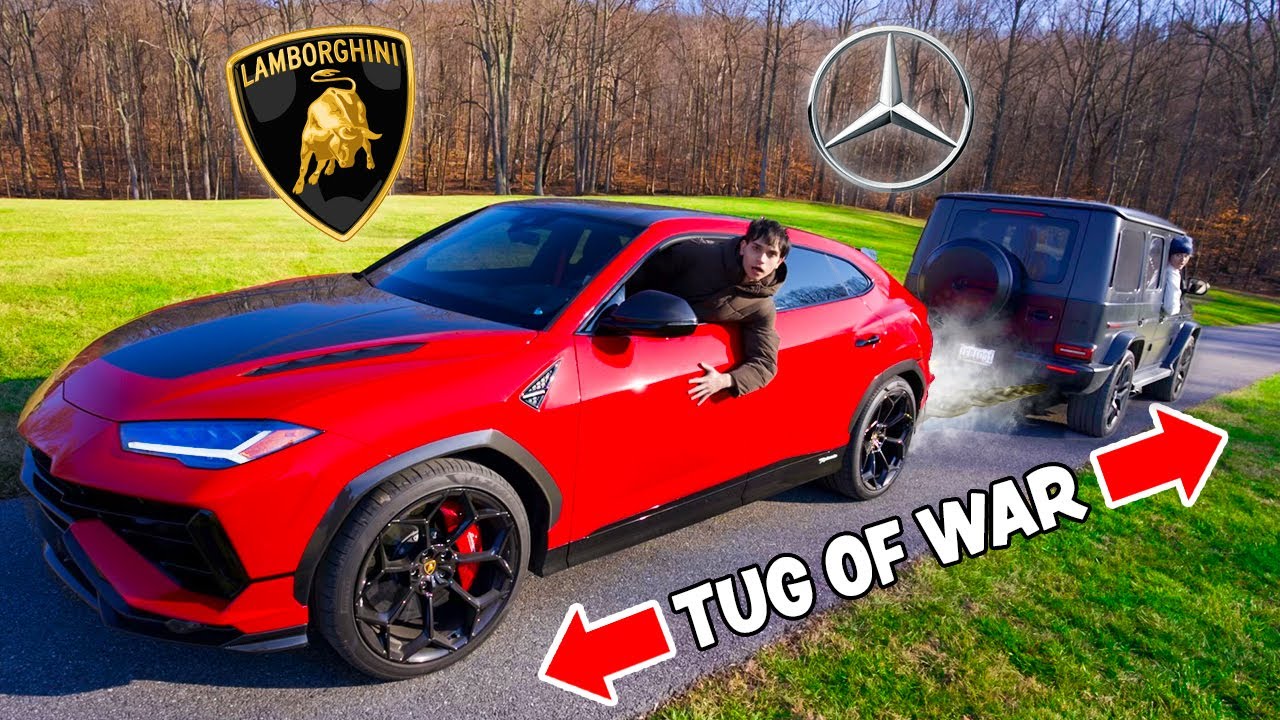 Lamborghini Urus vs Mercedes AMG G63 - TUG OF WAR! - YouTube