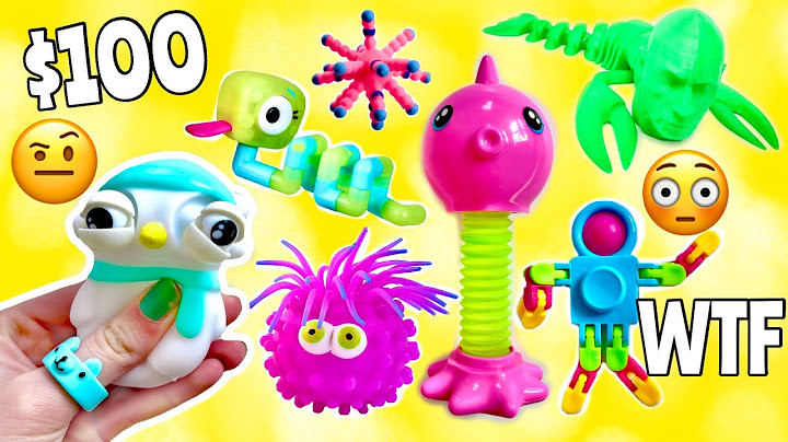 KOUPIL JSEM SI NEJDIVNĚJŠÍ FIDGETY Z INTERNETU! 😱😳 *TAK UNIKÁTNÍ* Giant Fidget Haul & Pop jeho