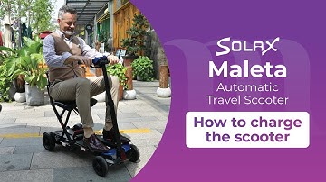 Solax Maleta - How to charge this automatic folding travel scooter