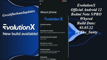 EvolutionX Official Android 12 Redmi Note 5/PRO Whyred