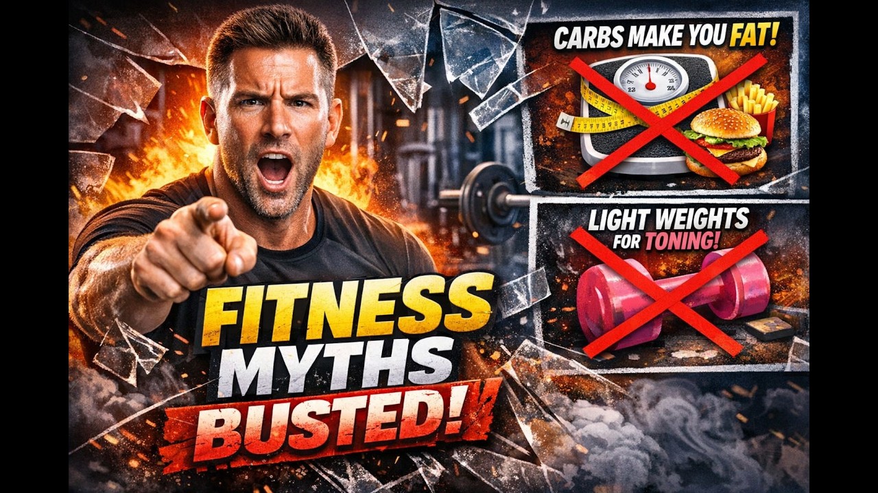 Fitness Myths Debunked (Science-Backed): Spot Reduction, Carbs, Sweat & “No Pain No Gain”