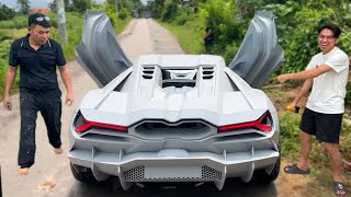 2 Adam 400 Hp Motorla Kendi Elleriyle Bir Lamborghini Revuelto Yaptı