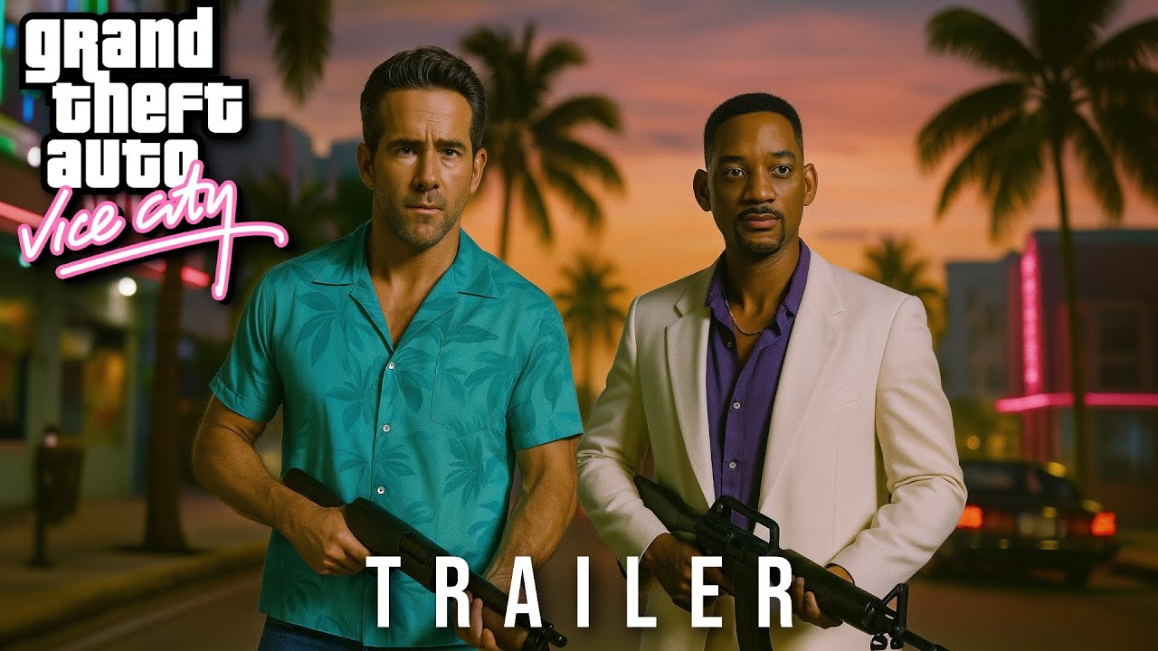 GTA Vice City Live Action (2026) Первый трейлер | Райан Рейнольдс, Уилл Смит | Концептуальный тре...