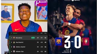 3points.. 3 goals Barcelona Effortlessly Beat Osasuna full Full Match Highlights and Talking Points