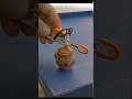 Mini Chainsaw vs Tiny Pot: Oddly Satisfying! ⛓️🍯😌#shorts #subscribe
