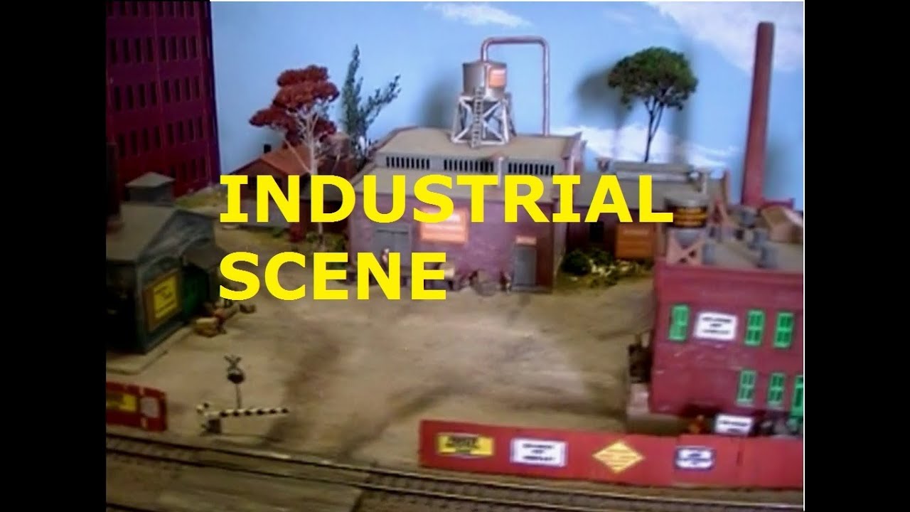 MODEL RAILROAD SCENERY IDEA N SCALE INDUSTRIAL SCENE - YouTube