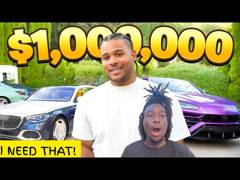 Reacting to Fanum's $1,000,000 Car Collection!