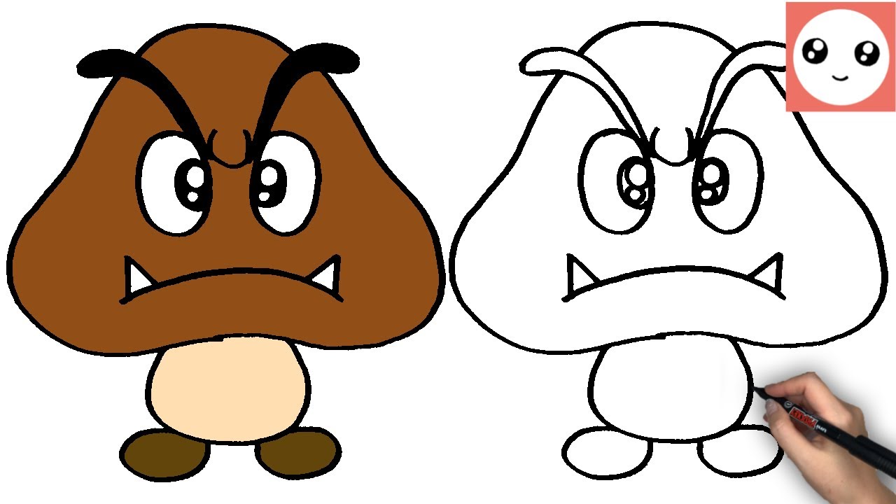 マリオシリーズに登場するクリボーのかきかた Youtube