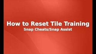 Snap Cheats: How to Reset Tile Training screenshot 3