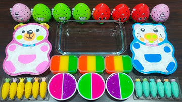 Mixing glossy slime with Store bought slime ! Most Satisfying Slime Video ! Alex slime