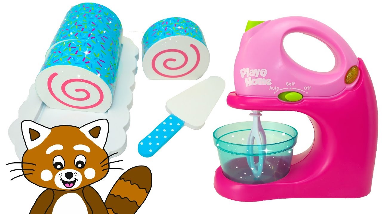 Pukkins bakar en rolig rulltårta med leksaker - Roligt barnprogram