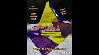 Uppada Rich Silk Cotton Sarees Korvai Kottanchi Sarees