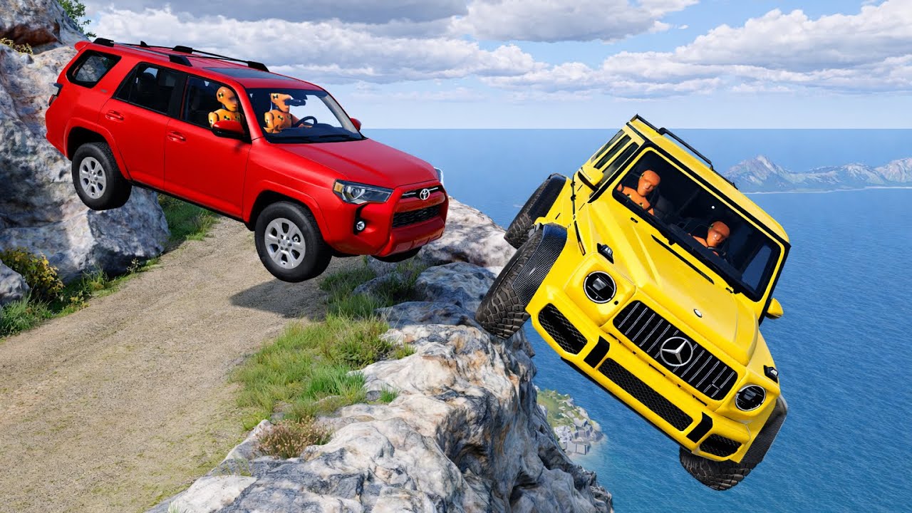Insane Off-Road Cliff Crashes 😱 | BeamNG.drive#244 
