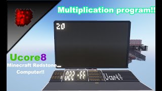 Ucore8 - Minecraft Redstone Computer | Multiplication