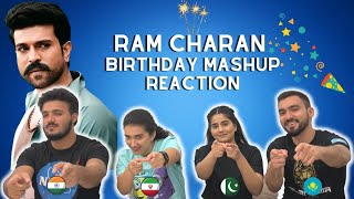 RAM CHARAN BIRTHDAY MASHUP REACTION | Stalwart Studio | 4 idiots react | Foreigners React