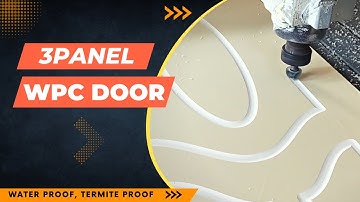 MAKING OF CNC WPC DOORS DESIGN | 3PANEL WPC DOOR | WPC CNC DOORS | EEZEE BOARD #wpcdoor