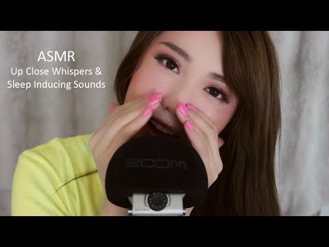 ASMR Up Close Whispers, Mouth Sounds, Trigger Words ♡ Zoom H6
