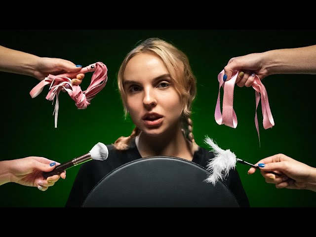 😴💤 ASMR 3h | Mouth and Object Sounds + Music (drumstick, brush, drum, ribbon, feather brush)