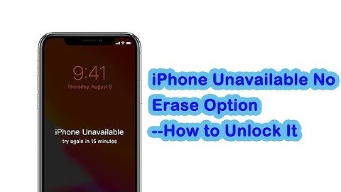 iPhone Unavailable No Erase Option --4 Ways to Unlock It