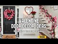 168+ Front Door Valentine Ideas 2026 | Heart &amp; Outdoor Wreath Styling