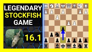 Legendary Stockfish 16.1 Chess Game, Indian Game, Anti-Grünfeld, Alekhine Variation, Leko