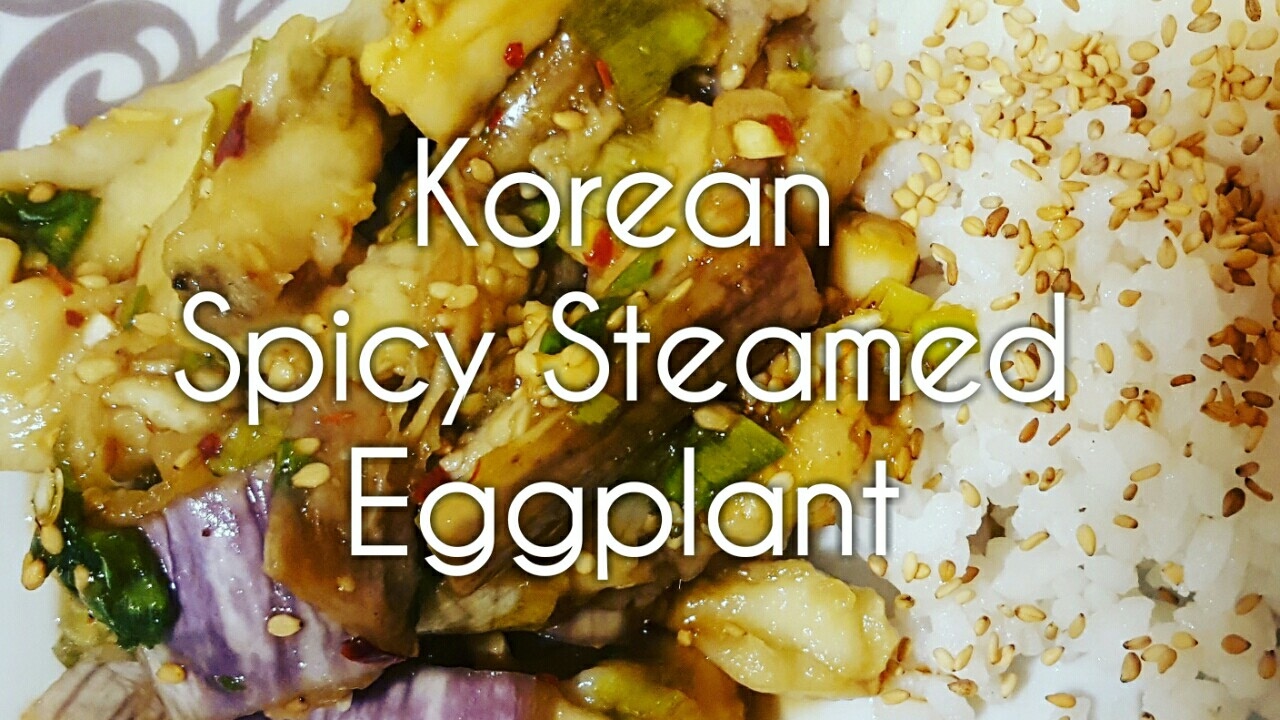 Korean Spicy Steamed Eggplant (Aubergine) Vegan Recipe YouTube