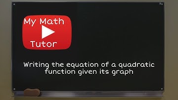 ALEKS | Writing the equation of a quadratic function given its graph