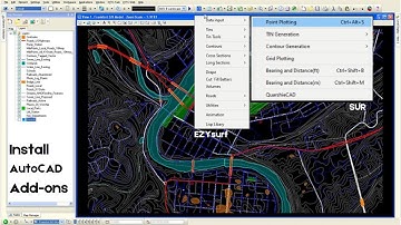 Installing and Loading SUR & EZYsurf Add-on into AutoCAD