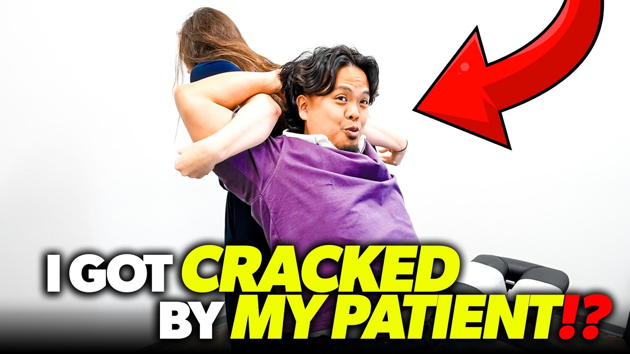I LET MY PATIENT CRACK ME!? 😱🤯 | DR TUBIO | Asmr Chiropractic Adjustment Back Pain Relief