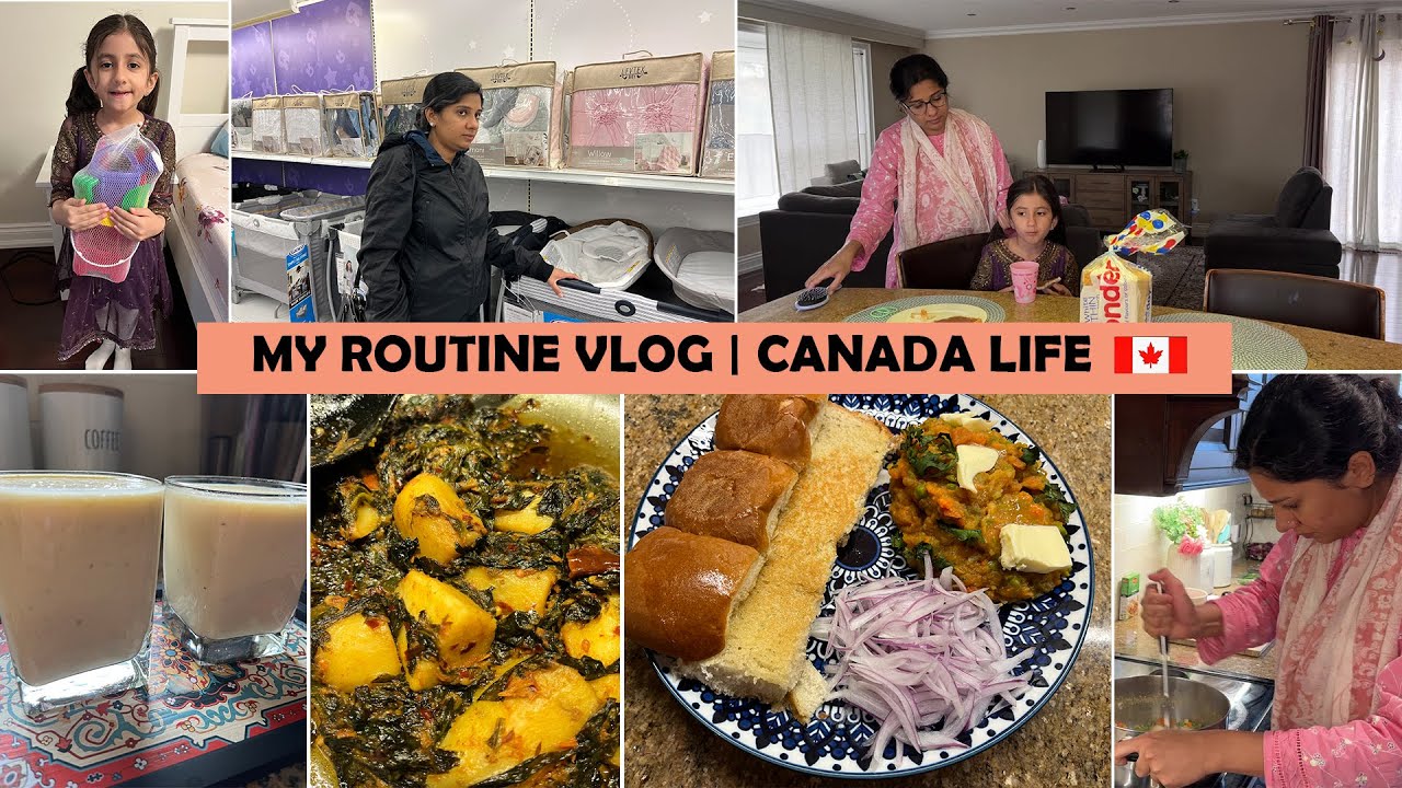 Baby ki Shopping Ab Start Kardeni Chahye | Special Pav Bhaji Thali | Canada Life 🇨🇦
