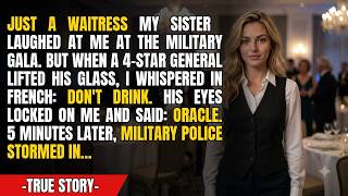 My Sister Mocked Me As A Waitress – Until I Said 3 Words in French to 4-Star General…