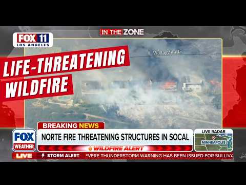 Southern California Homes Engulfed as Santa Ana Winds Fuel Norte Fire in Orange County