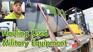 Trucking from Robins AFB to Ft Worth, TX Hauling Surplus Military Supplies #trucking