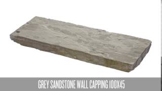 Grey Sandstone Wall Capping 100x45 (HGreyHCNCAP45)