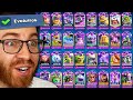 I Unlocked EVERY Evolution in Clash Royale in ONE DAY! ($$$)