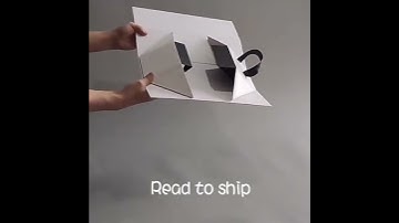 ready to ship wine folding rigid paper box with the custom logo and ribbon handle.