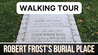 Robert Frost Burial Site at the Old First Church in Bennington, VT - Peaceful Walking Tour
