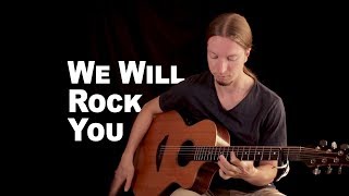 We Will Rock You by Queen | Acoustic Fingerstyle Guitar Resimi