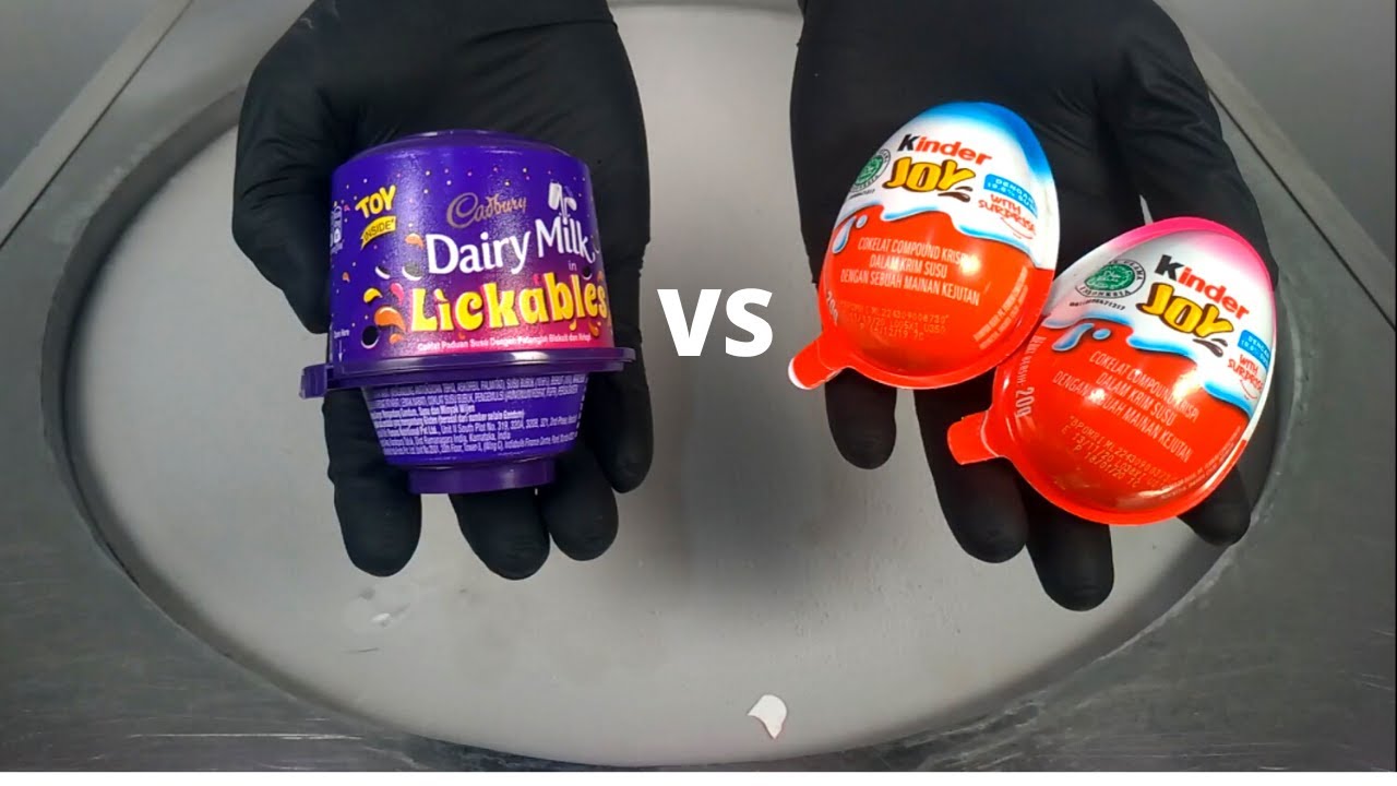 Ice Cream Roll Kinder Joy vs Dairy Milk Lickables Ice Cream Rolls