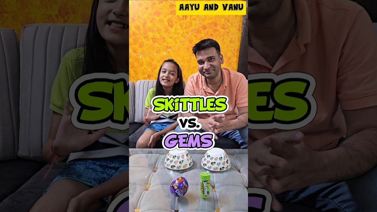 Skittles vs. Gems CHALLENGE 👍🤩 