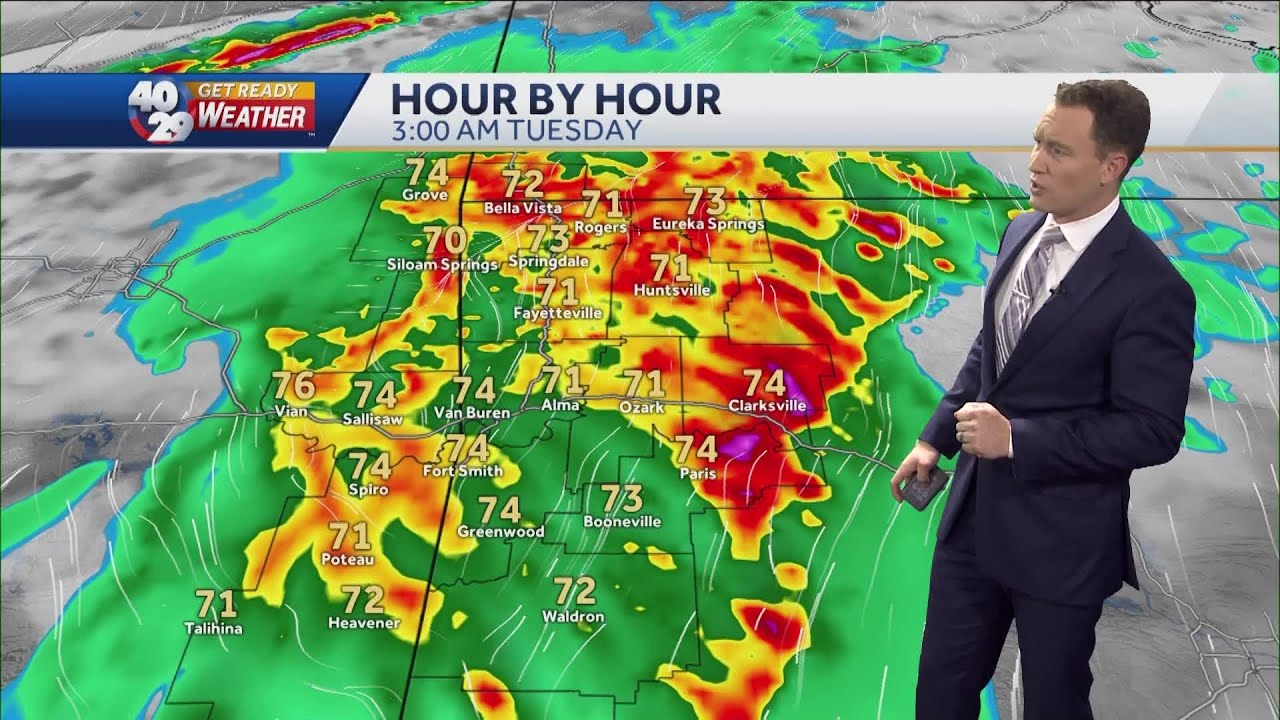 Arkansas: Strong storms possible tonight, over next 2 days - YouTube