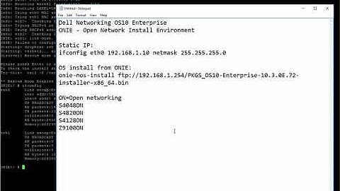 Dell Networking OS10.x Ent installation from ONIE - Thai