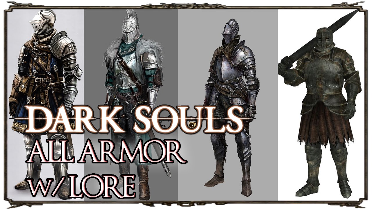 DARK SOULS 1 ALL ARMOR w/ LORE PTD EDITION 