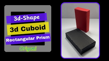 How to make a Paper Cuboid? | DIY 3D Shapes | Rectangular Prism