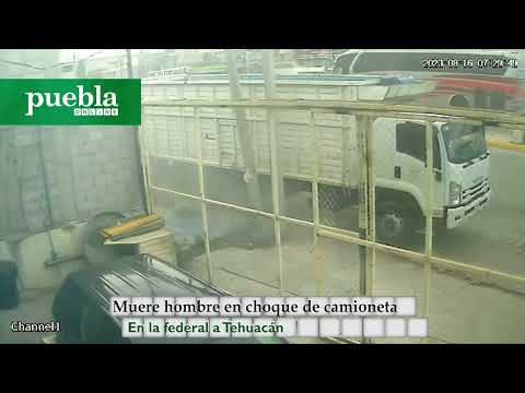 Muere hombre en choque de camioneta en la federal a Tehuacán
