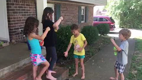 Playing bubbles