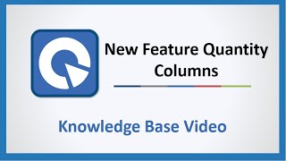 New Feature Quantity Columns