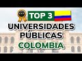 🥇 3 Mejores UNIVERSIDADES PÚBLICAS de COLOMBIA en 2024